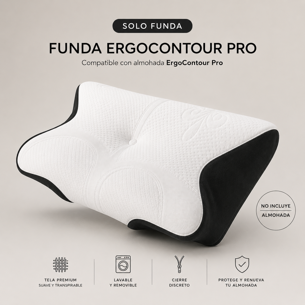 Funda Hipoalergénica de Jacquard Para ErgoContour Pro
