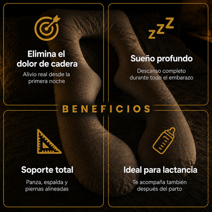 ZenMom - Almohadón Ergonómico de Embarazo y Lactancia