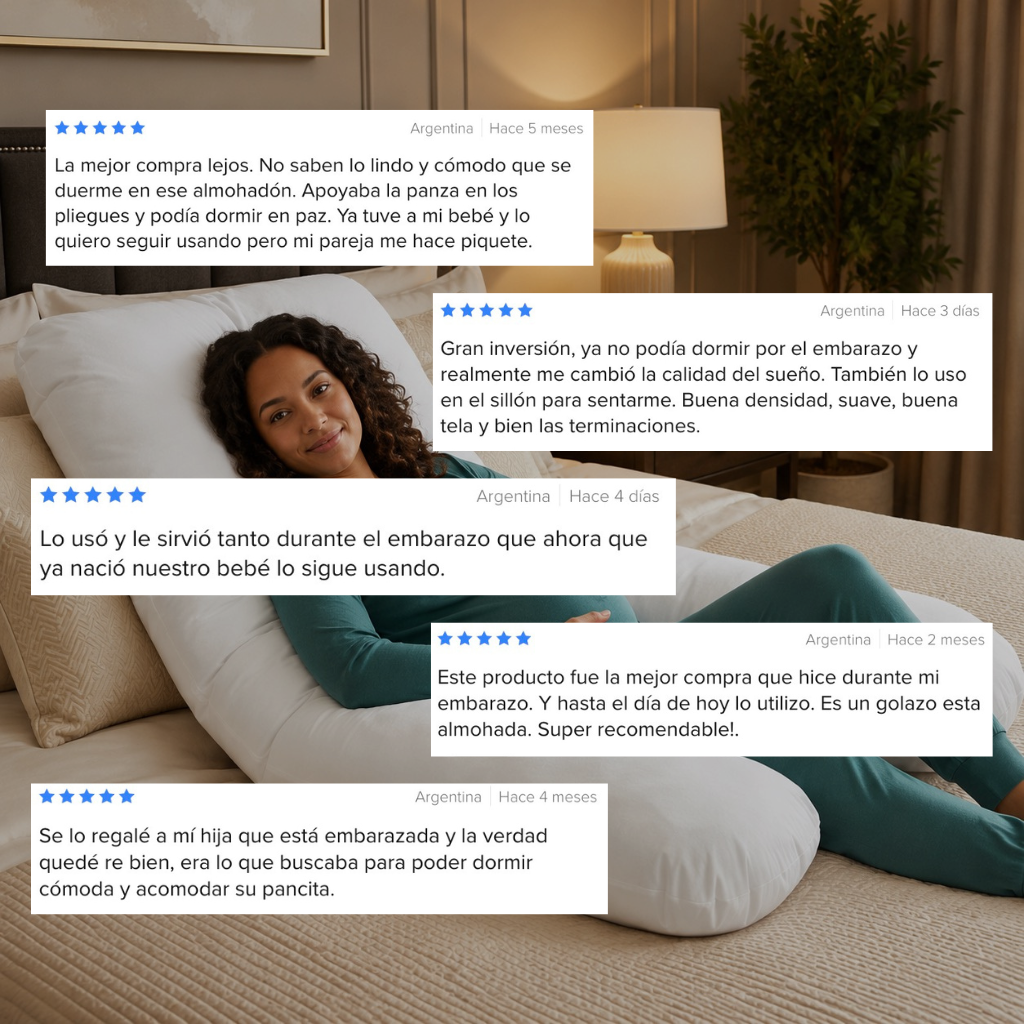 ZenMom - Almohadón Ergonómico de Embarazo y Lactancia