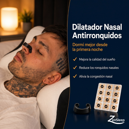 ZenFlow - Tiras Nasales Antirronquidos