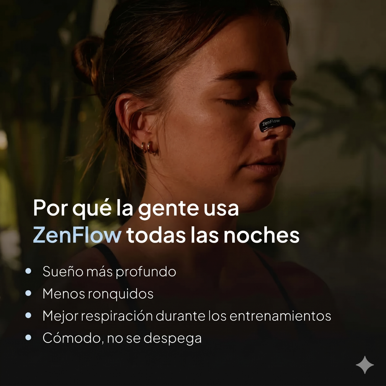 ZenFlow - Tiras Nasales Antirronquidos